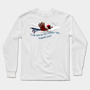 flyin' high (in the friendly sky) - marvin gaye Long Sleeve T-Shirt